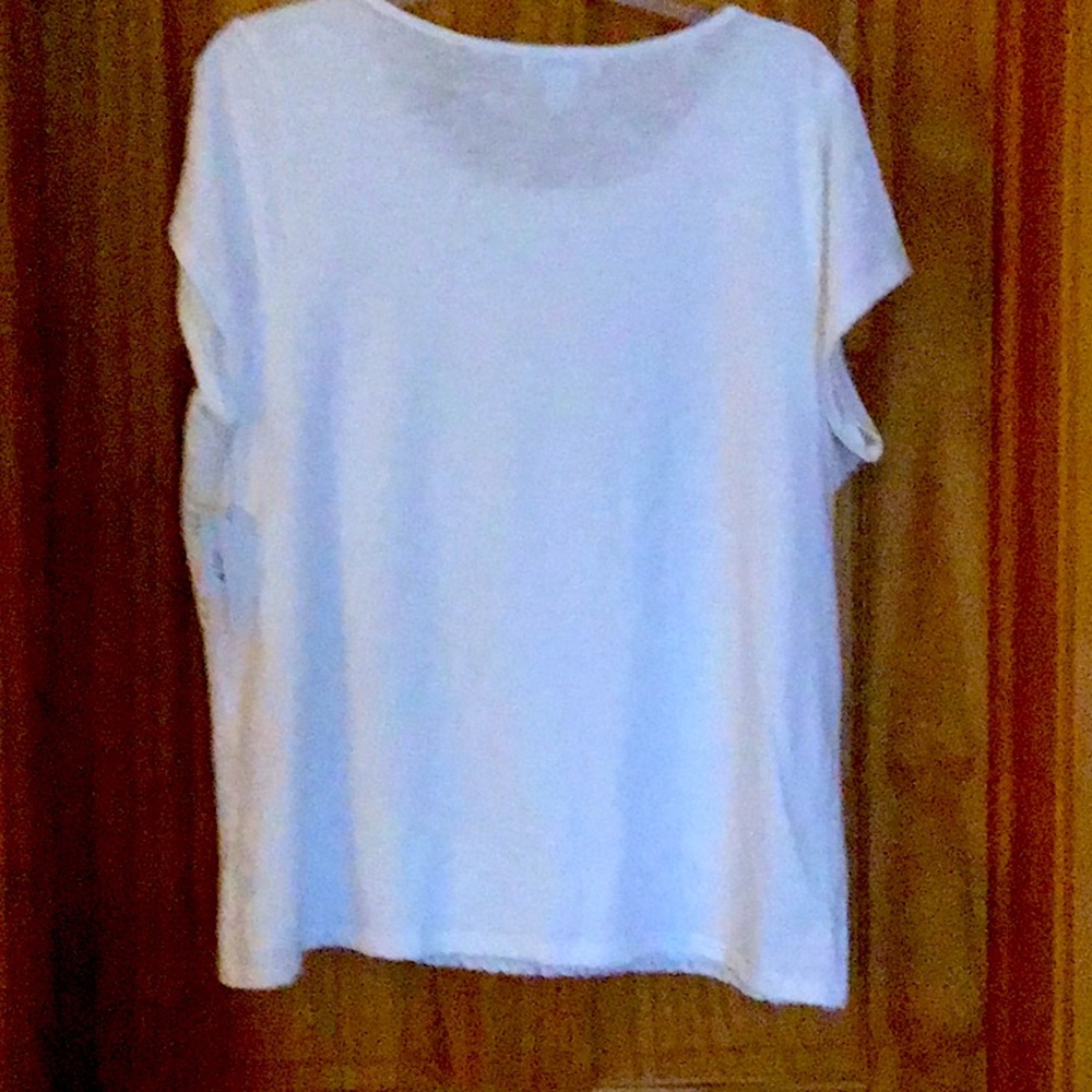 White dressy tee shirt